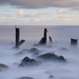 sunrise at happisburgh photographic print